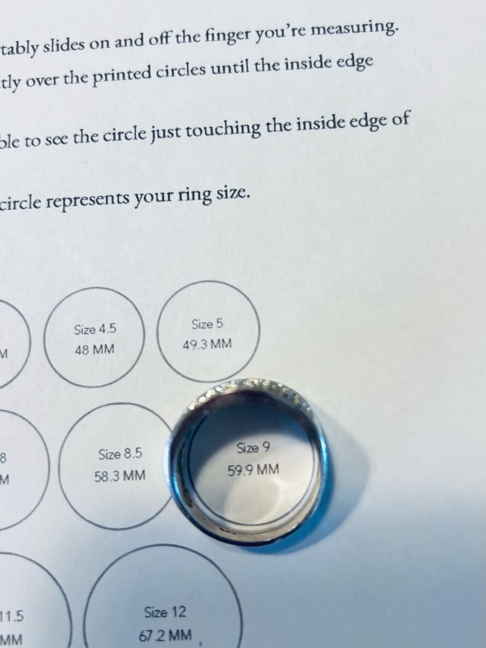 Silver Ring Smart Wearable Accessory - Silver  .925 Size 9 - Picture 3 of 7